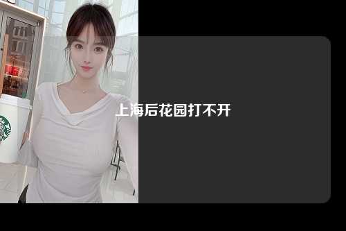 上海后花园打不开